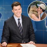 Colin Jist encontra a uma mulher Scarlett Johanson Kiss Jonathan Bailey